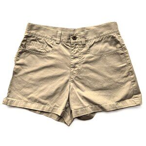 DKNY Low-Rise Chino Jeans Shorts, Tan Khaki Women's 2, Front & Rear Pockets